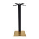 Cava Black And Gold Square Table Base