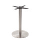 Danilo Stainless Steel Round Table Base | Coffee, Dining and Poseur Heights