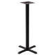 Phoenix Black Cruciform Small Table Base Max Top Size: 800mm Diameter / 700mm Square