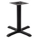 Phoenix Black Cruciform Small Table Base Max Top Size: 800mm Diameter / 700mm Square