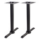 Phoenix Black Cruciform Twin Table Base - Max Top Size: 1800mm x 1000mm