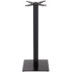 Forza Black Cast Iron Square Medium Table Base