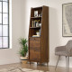 Hampstead Park Grand Walnut Narrow Bookcase