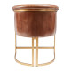 Nolan Pecan Brown Leather Armchair