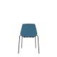 Polypropylene Shell Chair 4-Leg Black Steel Frame