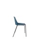 Polypropylene Shell Chair 4-Leg Black Steel Frame