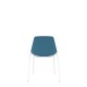 Polypropylene Shell Chair 4-Leg White Steel Frame