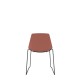 Polypropylene Shell Chair Black Steel Skid Frame