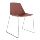 Polypropylene Shell Chair Chrome Steel Skid Frame