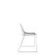 Polypropylene Shell Chair With Upholstered Seat Pad and Chrome Steel Skid Frame