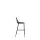 Polypropylene Shell High Stool 4-Leg Black Steel Frame