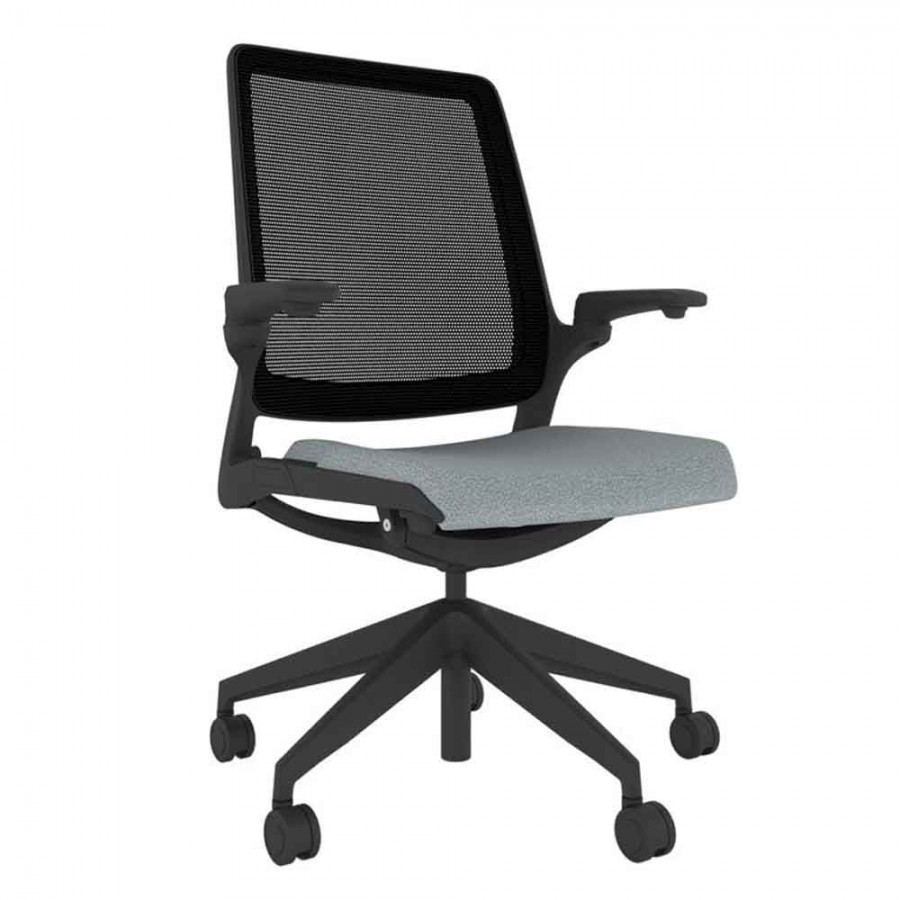 Designer Mesh Back Chair - Black