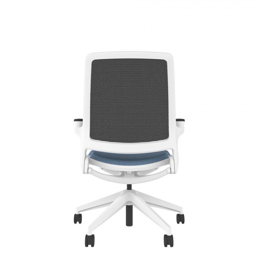 Designer Mesh Back Chair - White