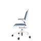 Designer Upholstered Back Chair - White