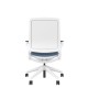 Designer Upholstered Back Chair - White