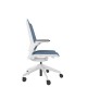 Designer Upholstered Back Chair - White