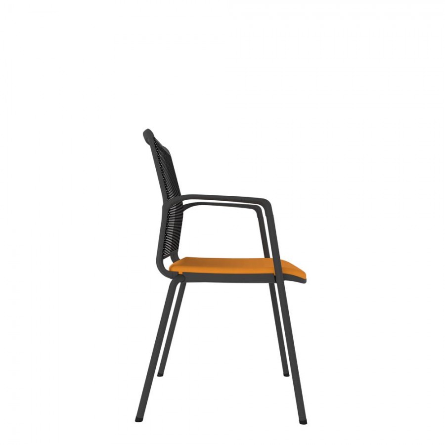 Mesh Back Chair With 4-Leg Frame