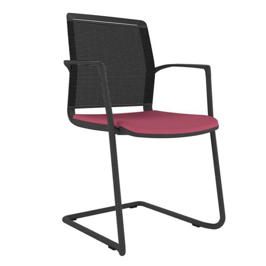 Mesh Back Chair With Cantilever Frame