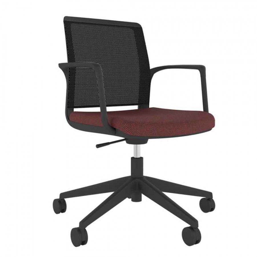 Black Shell Mesh Back Task Chair