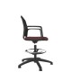 Black Shell Mesh Back Draughtsman Task Chair