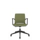 Black Shell Upholstered Back Task Chair