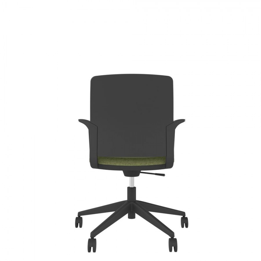 Black Shell Upholstered Back Task Chair