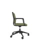 Black Shell Upholstered Back Task Chair