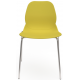 Coco Plastic Shell Chair with 4 Chrome Legs