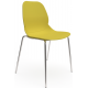 Coco Plastic Shell Chair with 4 Chrome Legs