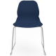 Coco Plastic Shell Chair with Chrome Skid Frame