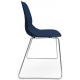 Coco Plastic Shell Chair with Chrome Skid Frame