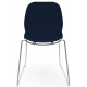 Coco Plastic Shell Chair with Chrome Skid Frame