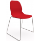 Coco Plastic Shell Chair with Chrome Skid Frame