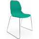 Coco Plastic Shell Chair with Chrome Skid Frame