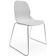 Coco Plastic Shell Chair with Chrome Skid Frame