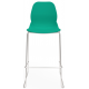 Coco Plastic Shell Chair with High Chrome Skid Frame