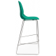 Coco Plastic Shell Chair with High Chrome Skid Frame
