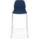 Coco Plastic Shell Chair with High Chrome Skid Frame