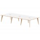 Oslo B2B Wood Frame Bench Desk (6 pod)