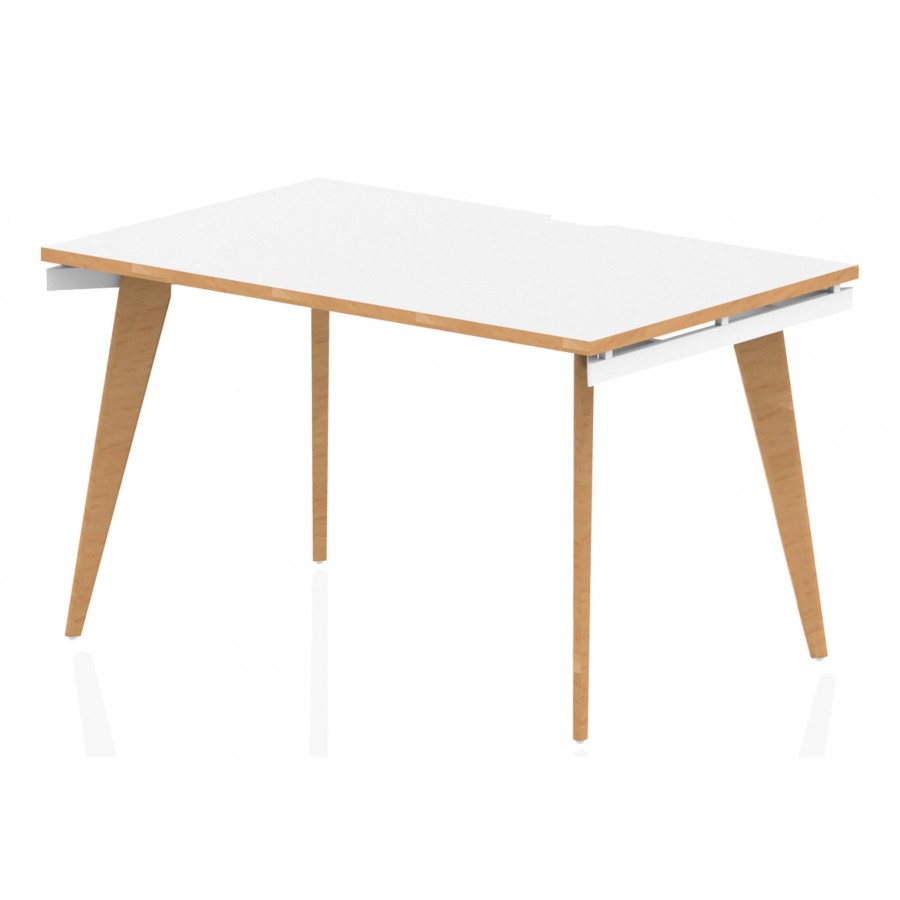 Oslo Single Wood Frame Bench Desk