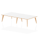 Oslo Rectangular Board Room Wood Frame Bench Desk 