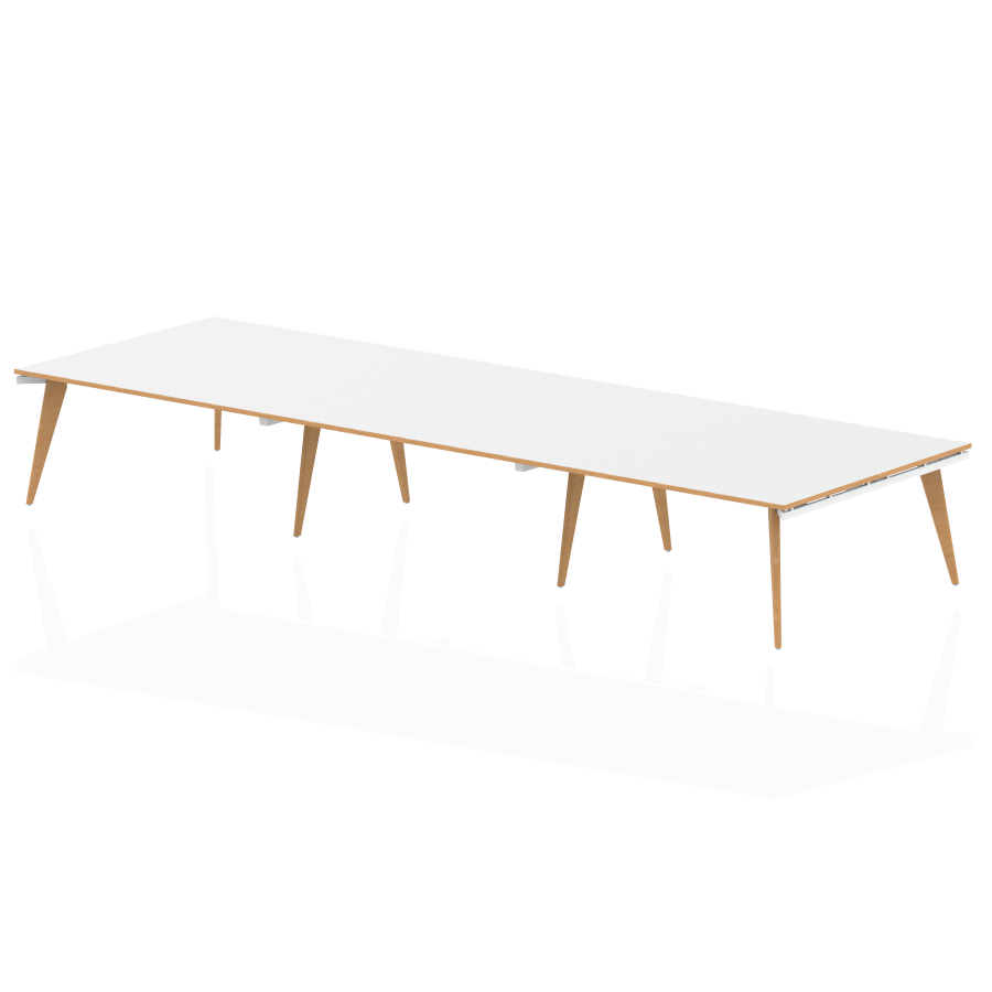 Oslo Rectangular Board Room Wood Frame Bench Desk 