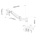 Single Monitor Adjustable Arm