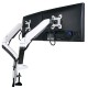 Gas Spring Twin Monitor Arm Stand with Clamp and Mount