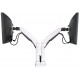 Gas Spring Twin Monitor Arm Stand with Clamp and Mount