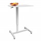 GBT05 Gas Spring Height Adjustable Over-bed Table 74-114 cm White