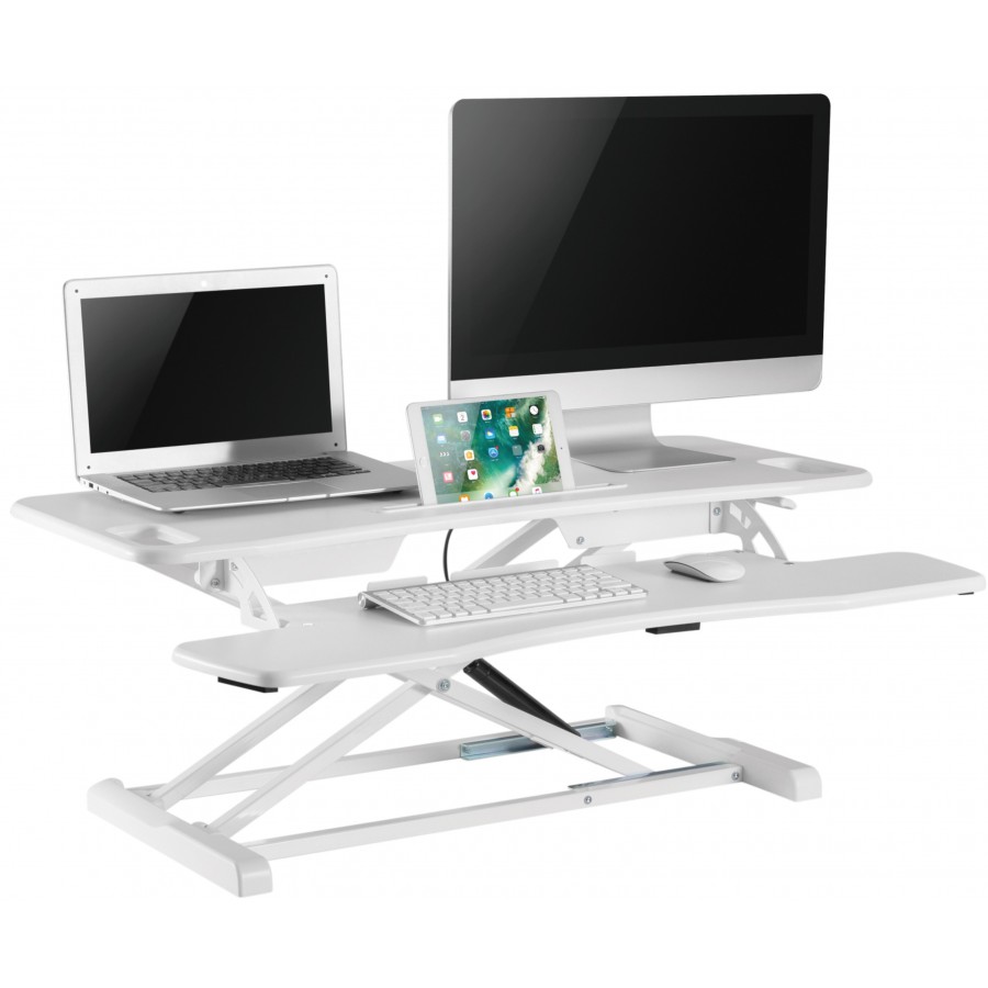 Gas-Powered Sit-Stand Large Workstation 