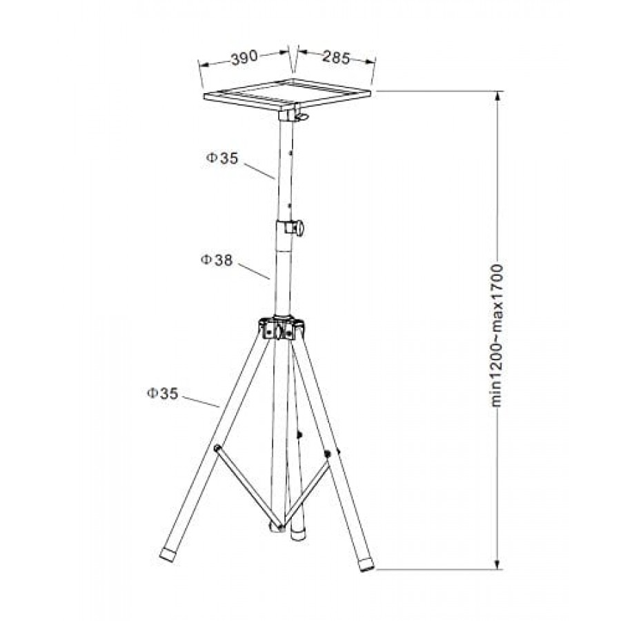 Allcam Projector Trolley Floor Stand Series