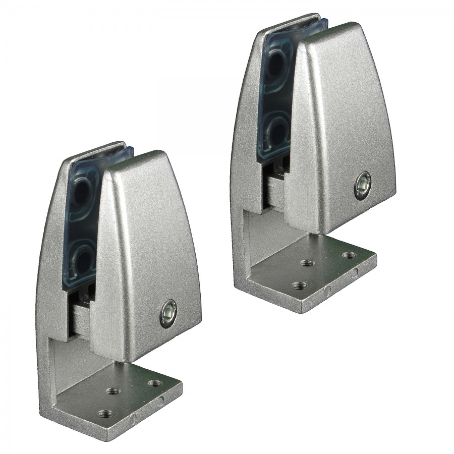 SEM02-series 2pcs Slim Edge-mount Brackets for Desk Top Privacy Screens / Dividers