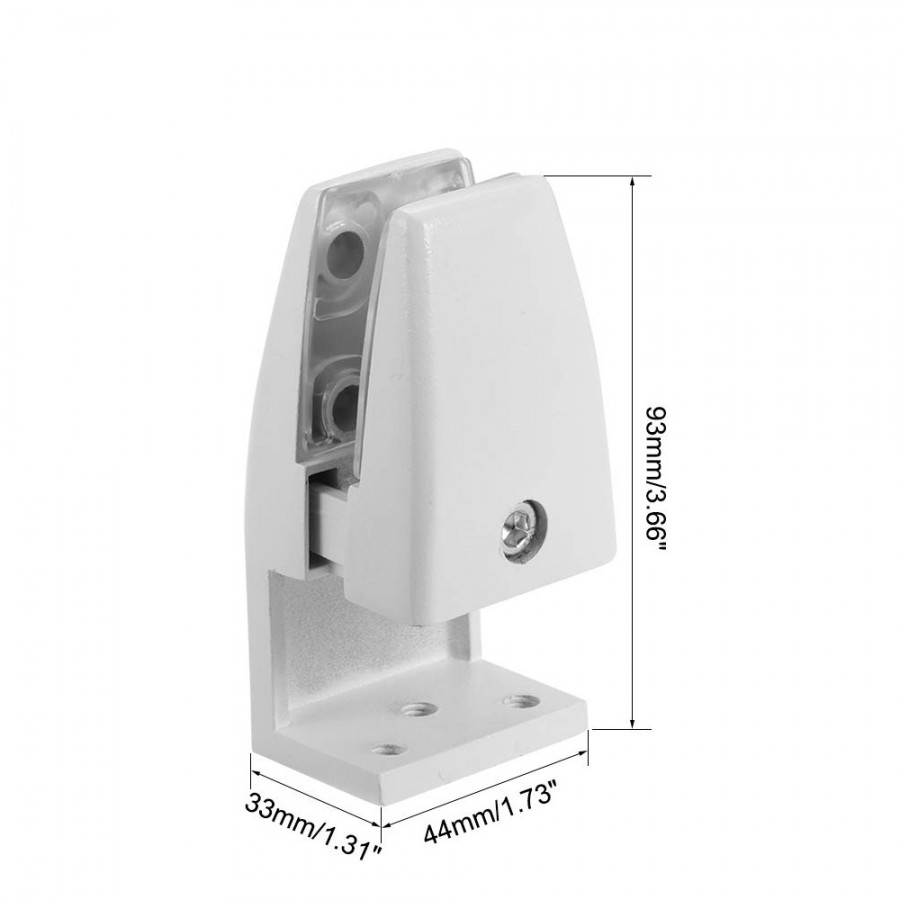 SEM02-series 2pcs Slim Edge-mount Brackets for Desk Top Privacy Screens / Dividers